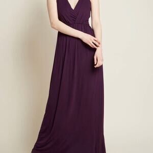 ModCloth Eggplant Purple V.I.Piqued Dress